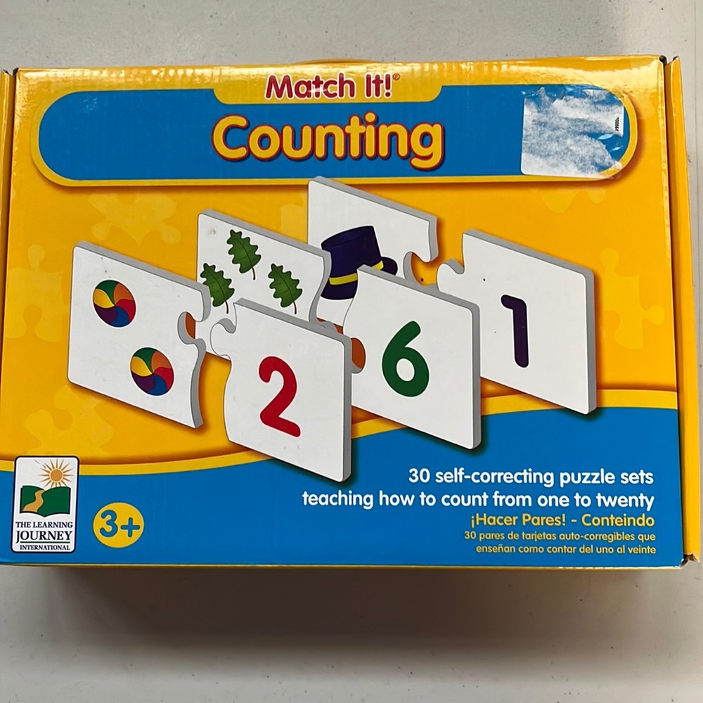 THE LEARNING JOURNEY Match It! Counting - 30 Puzzle Sets toddler game numbers